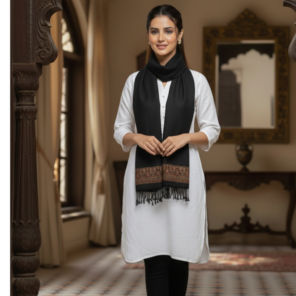 Mahoden Woolen Muffler - Black