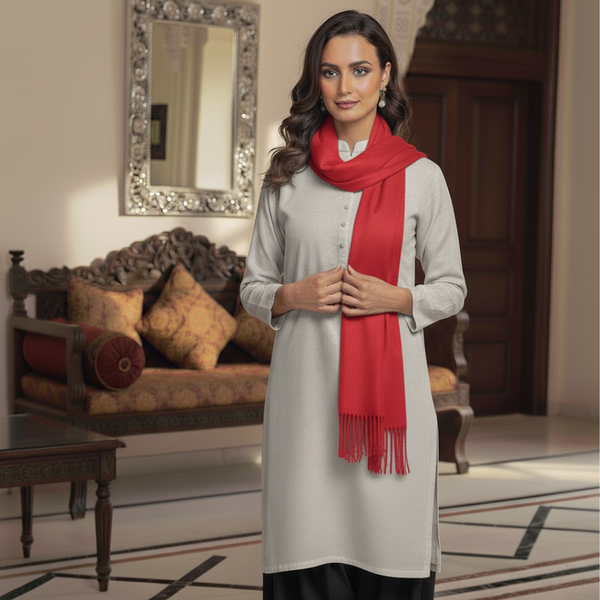 Cozy Ultra Soft Stole - Red