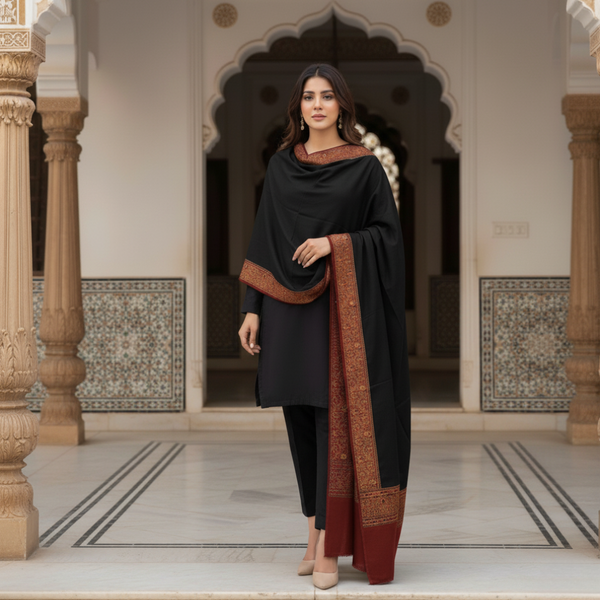 Talith Woolen Shawl - Mocha