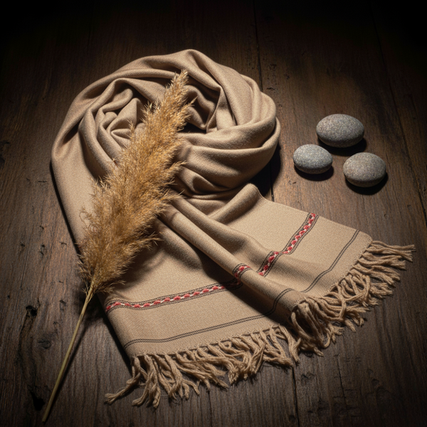 Hunza Mountain Woolen Shawl - Envy Crop