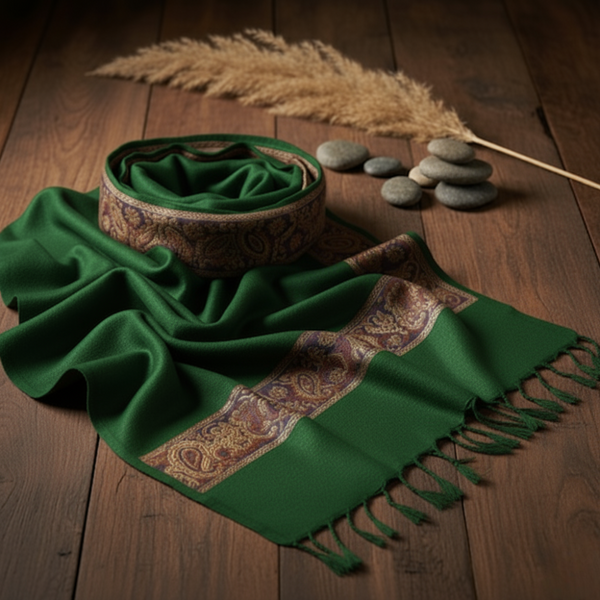 Mahoden Woolen Muffler for Men - Green