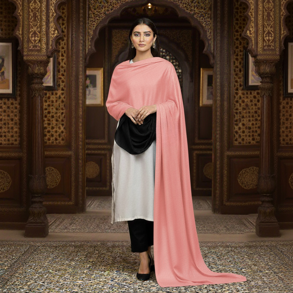 Pashmina Kashmiri Shawl - Blush