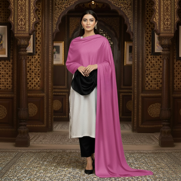 Pashmina Kashmiri Shawl - Pink