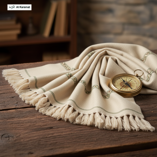 K2 Mountain Woolen Shawl - White