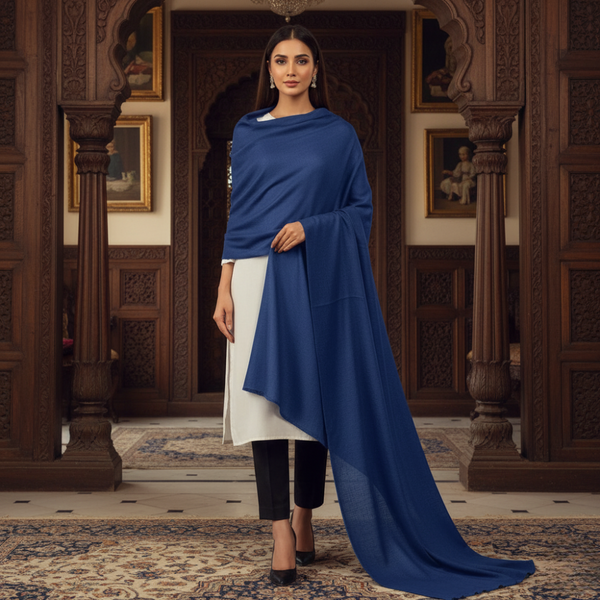 Pashmina Kashmiri Shawl - Blue