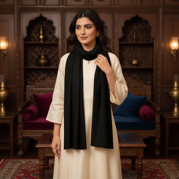 Pashmina Stole - Black