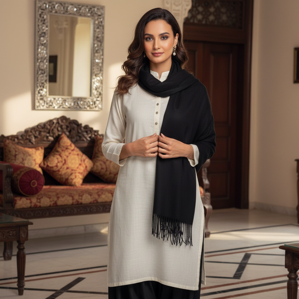 Cozy Ultra Soft Stole - Black