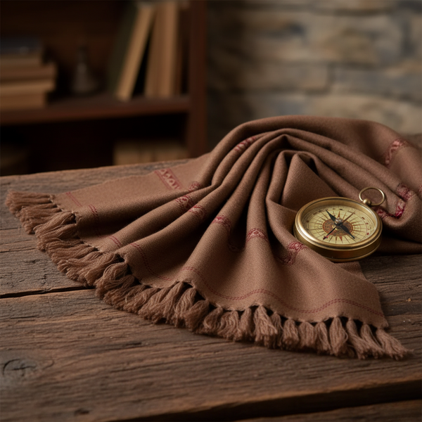 K2 Mountain Woolen Shawl - Cedar