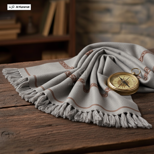 K2 Mountain Woolen Shawl - Smoky