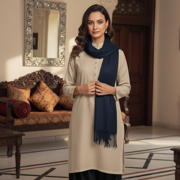 Cozy Ultra Soft Stole - Blue