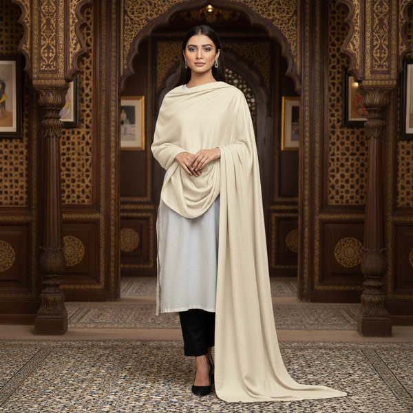 Pashmina Kashmiri Shawl - Corn Silk