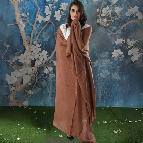 Pashmina Kashmiri Shawl - Cinnamon