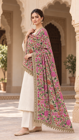 Khizan Pashmina Shawl - Tan