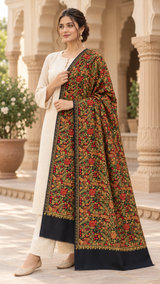 Khizan Pashmina Shawl - Black