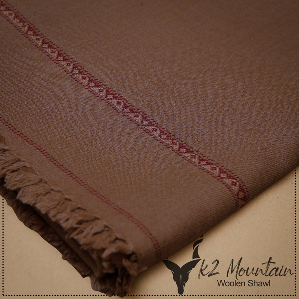 K2 Mountain Woolen Shawl - Choco