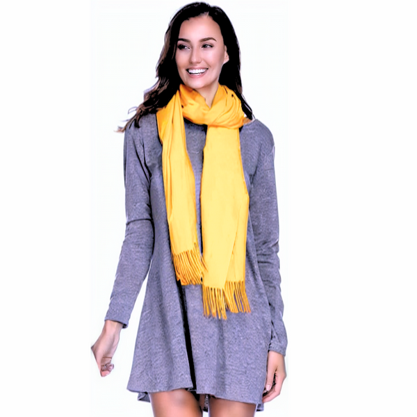 Cozy Ultra Soft Stole - Mustard