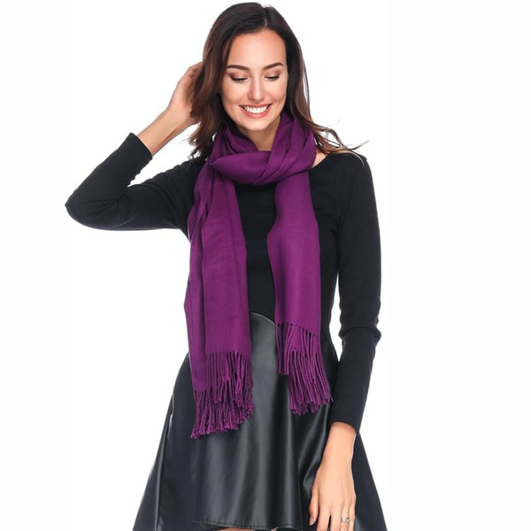 Cozy Ultra Soft Stole - Purple