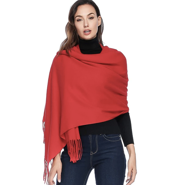 Cozy Ultra Soft Stole - Red