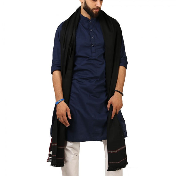 Peshawari Dhussa Muffler - Black