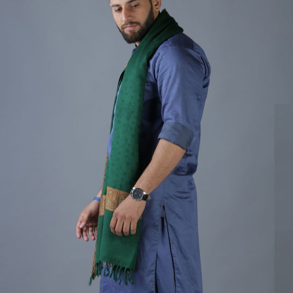 Mahoden Woolen Muffler for Men - Green