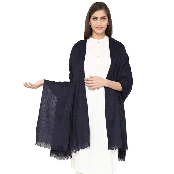 Indian Pure Pashmina  - Charcoal Black