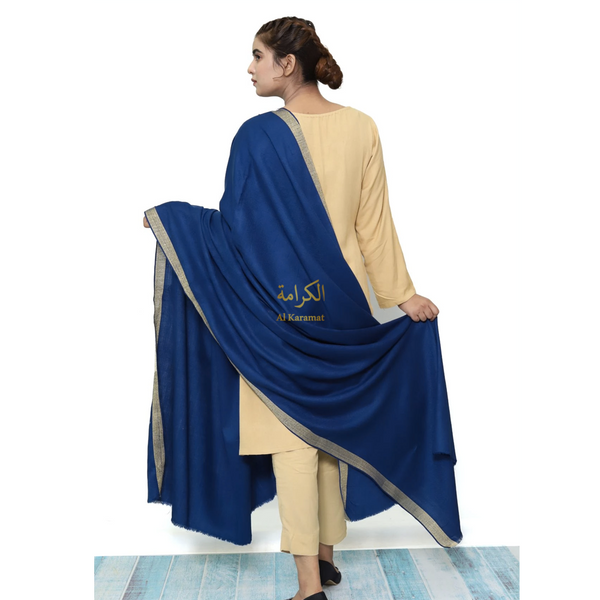 Guzel Zari Kashmiri Shawl - Blue